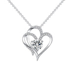 SparkleHeart Duet™ - ''Zirkoon Dubbele Liefde Ketting''